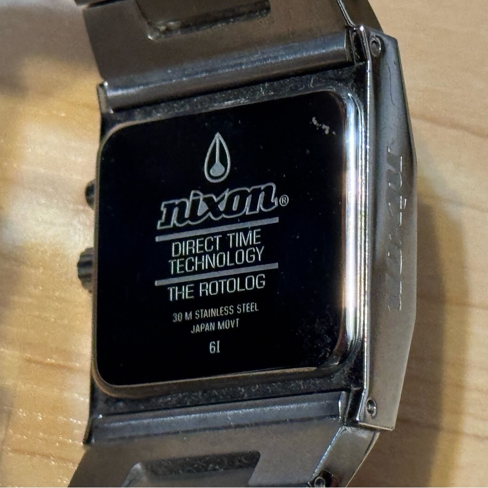 Nixon The Rotolog Direct Time Technology Orange Analog Men's Surf Watch RUNNING - Picture 10 of 10